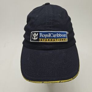 Vintage Royal Caribbean International Visor Navy Embroidered Logo